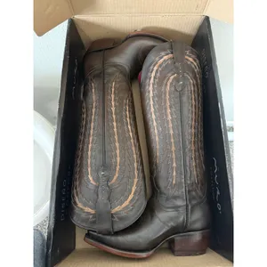 Rio‎ Grande Katya Greco Maple Brown Leather Embroidered Cowboy Boots Women 6 EE thumbnail 8