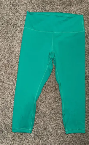 Lululemon Align High-Rise Crop 23" in Maldives Green thumbnail 1