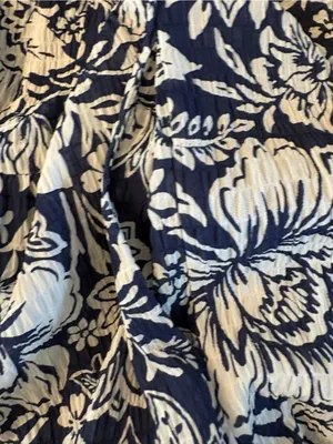 Elliott Lauren Flora Dress Women Small Blue Floral Tiered Sleeveless V-Neck thumbnail 6