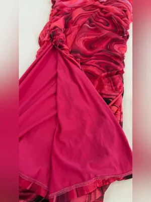 SHEIN Hot Pink Tagged Dress thumbnail 6