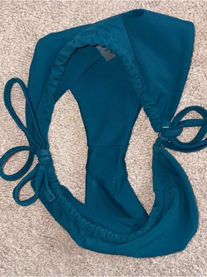 Teal Tie-Side Bikini Bottom - Women Swim Size: M thumbnail 4