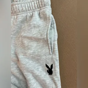 PLAYBOY Light Gray Joggers thumbnail 2
