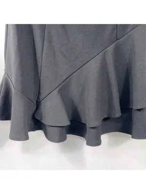 Lulu’s Black Strapless Ruffle Hem Mini Dress M thumbnail 5