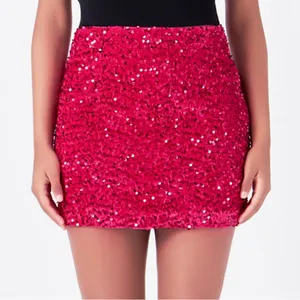 Endless Rose Women's Sequins Velvet Skirt size medium‎ NWT thumbnail 1