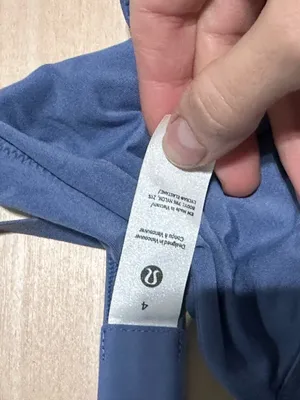 Lululemon wundermost Nulu oasis Blue Triangle Bralette NWT 4 thumbnail 4
