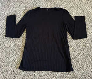 SHEIN Women's Black Long Sleeve‎ Tee Size Large thumbnail 1