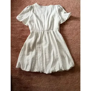 PrettyGarden White Wrap Dress XL Puff Sleeve V-Neck Flowy thumbnail 9