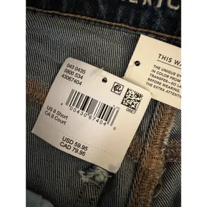 American Eagle Super High Rise Straight Jeans Women's Size 8 Short NWT Dark Wash thumbnail 9