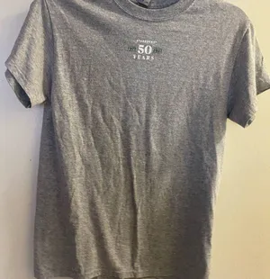 Starbucks Gray T Shirt S 32” Small 50th Anniversary 1971 2021 Employee Issued thumbnail 1