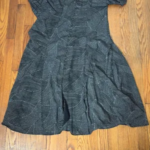 Madewell Tie-Waist Midi Dress in Dot Black‎ White sizs S NWT thumbnail 5