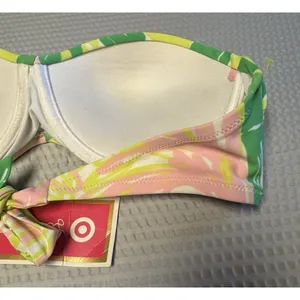 Lilly Pulitzer for Target‎ Women's Floral Bandeau Bikini Top NWT SZ Med Tie Back thumbnail 12