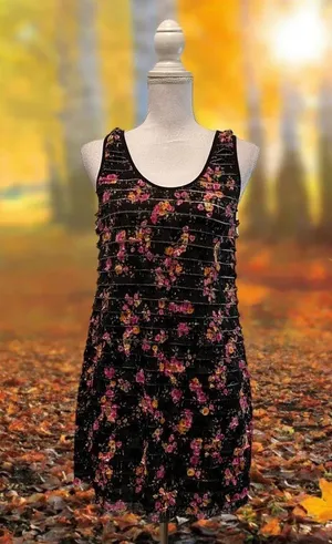 Free People Layer Sleeveless Floral Mini Dress thumbnail 6