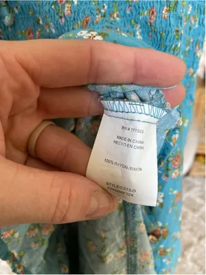AUW Floral Smocked Mini Dress Boho Romantic Cottagecore Coquette Babydoll Picnic thumbnail 6