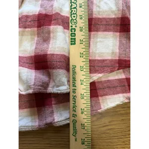 Old Navy The Boyfriend‎ Shirt Size Medium Plaid Long Sleeve Button Down Cotton thumbnail 4