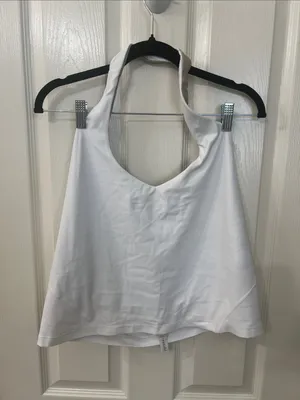 lululemon athletica White Halter Tank Top thumbnail 1