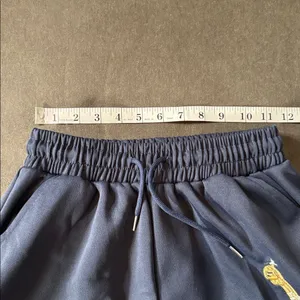 Unisex Blue Embroidered Puppy Baggy Sweatpants Y2K Wide Leg Pant Lantern Trouser thumbnail 7