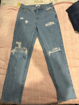 Cello Ripped Light Blue Straight Jeans thumbnail 1