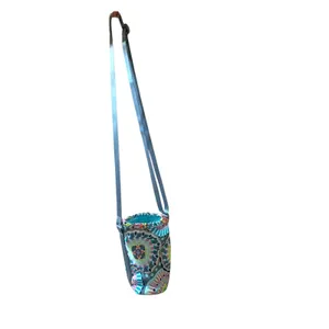 Vera Bradley Performance Twill Water Bottle Crossbody Sunny‎ Medallion Insulated thumbnail 3