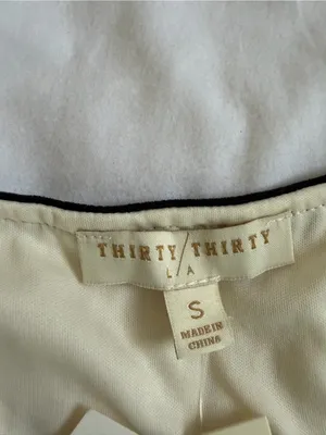 Thirty Seven Ivory Lace Blouse with Black Trim thumbnail 2