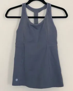 Athleta Workout Racerback Tank Top with Built-In Bra thumbnail 1