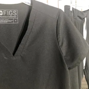 Figs Technical Collection Scrub Set Casma Top Straight Leg Pants Black sz S thumbnail 10