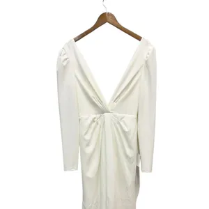 Lulus Stunning Romance White Long Sleeve Mermaid Maxi Dress size Small NWT thumbnail 8