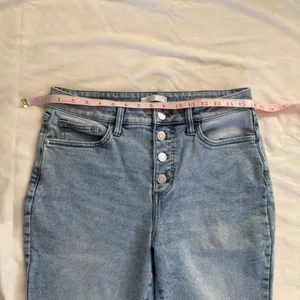 LC Lauren Conrad Light‎ Wash High Rise Skinny Jeans Button Fly Size 12 Womens thumbnail 9