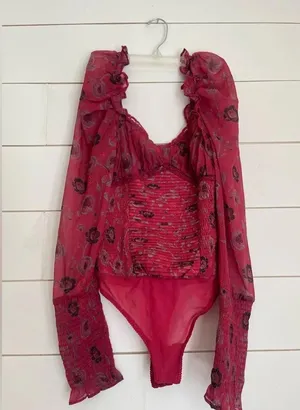 NWOT free people Brunch Date Bodysuit thumbnail 4