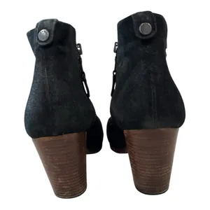 RAG + BONE Margot Black Waxed Suede Boots Size 9.5 thumbnail 5