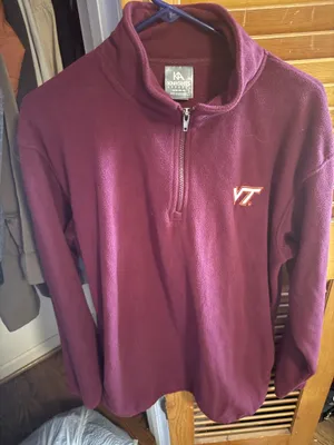 Knights Apparel Virginia tech fleece quarter zip thumbnail 1