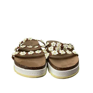 No Boundaries NOBO Daisy Cork Platform Sandals Slide Chunky Boho Hippie Y2K Sz10 thumbnail 2