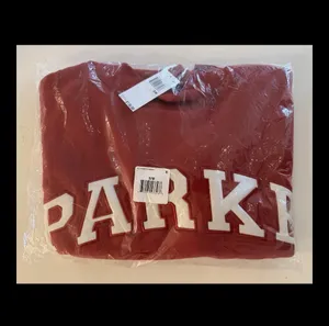 Parke Crimson Varsity Mockneck Fleece Sweatshirt Pullover NWT Sold Out Oversized Red thumbnail 3