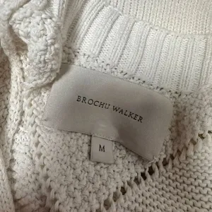 Brochu Walker Decker V-Neck Cotton-Blend Sweater White M thumbnail 5