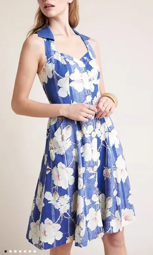 Anthropologie Camellia Collared Dress thumbnail 1
