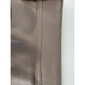 Kensie Jeans Taupe Beige Vegan Leather Mini‎ Skirt High Waist NWT 14 32 thumbnail 11