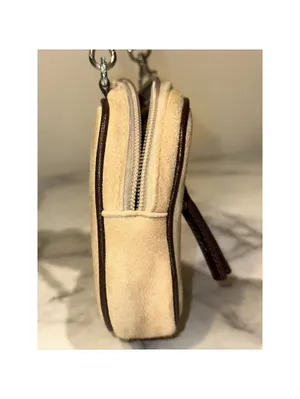 RARE Ugg MINI Handbag Shoulder Bag Purse 8x5x1" Suede Shearling Pouch MINTcond. thumbnail 6