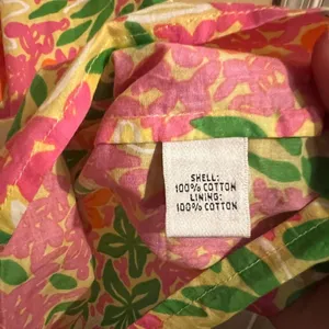 Lilly Pulitzer Floral Print Babydoll Short Sleeve‎ Top - size 8 thumbnail 8