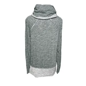 FREE PEOPLE BEACH Women’s Boho Cocoon Heather Gray Cowl Neck Knit Top thumbnail 7