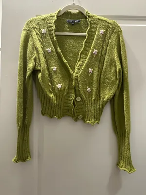Blue Blush Floral Cardigan thumbnail 1