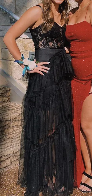 Macy’s Black Prom Dress thumbnail 3