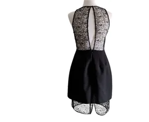 Keepsake The Label Reunion Black Lace Open Back High Low Mini Dress NWT M thumbnail 3
