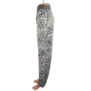 Secret Treasures Gray Leopard Print Elastic Waist Drawstring Lounge Pants Sz XL thumbnail 2