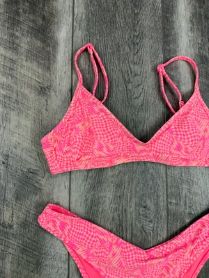 Aerie Pink Print Bikini Set thumbnail 6