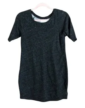 Abercrombie & Fitch Gray Heathered Raglan Short Sleeve T-Shirt‎ Dress XS thumbnail 1