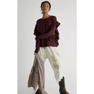 Free People North Star Patched Harem Jeans Size 27. B-3 thumbnail 3