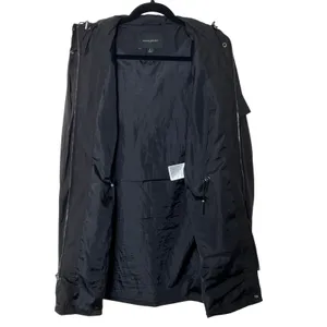 Banana Republic Black‎ Lightweight Hooded Rain Coat Jacket Women's Small GUC thumbnail 10