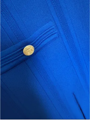 Zara Royal Blue Sleeveless Pleated Mini Dress thumbnail 6