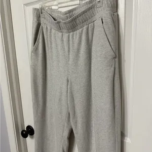 Alpine design wide leg‎ fleece sweatpants grey size large thumbnail 3