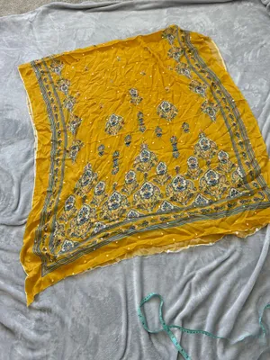 Yellow Kameez with Trouser Suit Size XS thumbnail 8