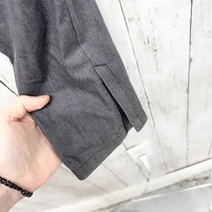 Theory Pants Women Size 6 Slim Split Straight Mid Jeans‎ Washed Gray Zip Pockets thumbnail 7